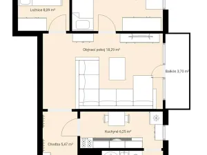 Prodej bytu 3+1, České Budějovice, L. M. Pařízka, 58 m2