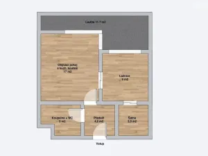 Pronájem bytu 2+kk, Olomouc, Věry Pánkové, 46 m2