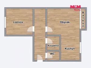 Prodej bytu 2+1, Ostrava - Poruba, Podroužkova, 54 m2