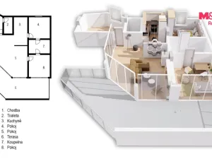 Prodej bytu 3+1, České Budějovice - České Budějovice 2, Volejbalistů, 96 m2