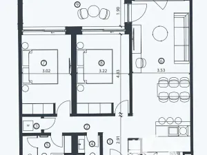 Prodej bytu 3+kk, Umag, Chorvatsko, 80 m2