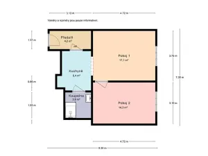 Prodej bytu 2+kk, Praha - Michle, Hodonínská, 50 m2
