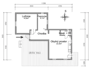 Prodej chaty, Březina, 54 m2