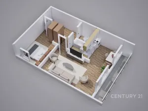 Pronájem bytu 2+kk, Osek, Hrdlovská, 46 m2