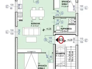 Prodej bytu 3+kk, Povljana, Chorvatsko, 66 m2