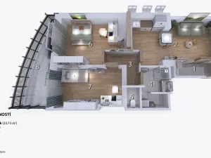 Prodej bytu 3+kk, Brno, Nivky, 84 m2