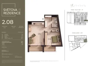 Prodej bytu 2+kk, Praha - Libeň, Světova, 55 m2