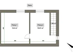Prodej rodinného domu, Zlín, Vysoká, 56 m2