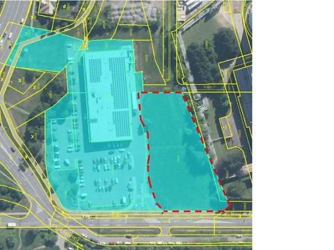 Pronájem pozemku pro komerční výstavbu, Zlín, Nábřeží, 4500 m2