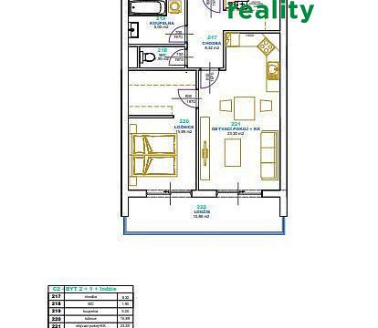 Prodej bytu 2+kk, Klatovy, 57 m2