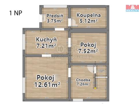 Prodej rodinného domu, Poběžovice, Masarykova, 50 m2