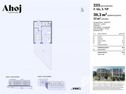 Prodej bytu 2+kk, Praha - Modřany, Československého exilu, 50 m2