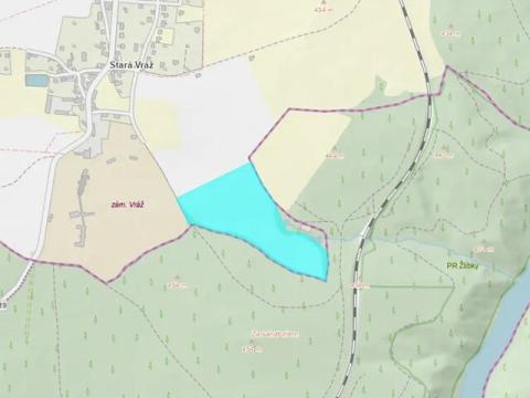 Prodej podílu pole, Vráž, 31949 m2
