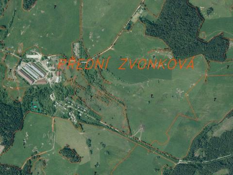 Prodej pozemku, Horní Planá - Bližší Lhota, Zvonková, 3443 m2