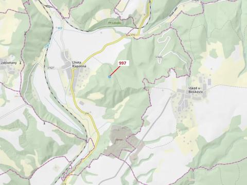 Dražba lesa, Lhota Rapotina, 1938 m2