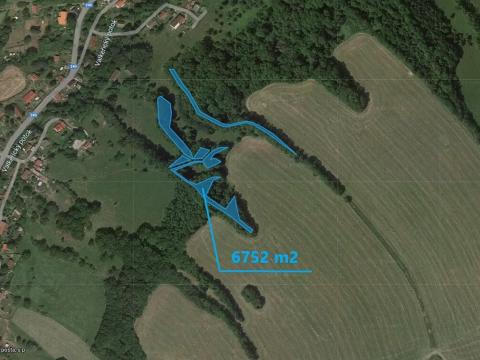 Prodej lesa, Valkeřice, 6752 m2