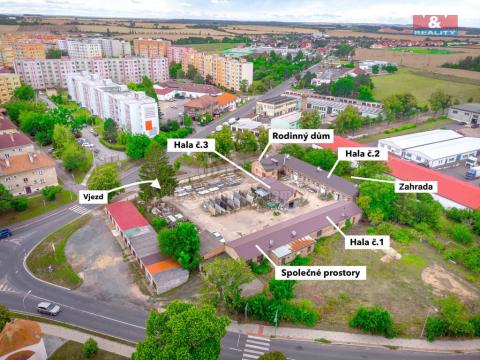 Prodej výrobních prostor, Roudnice nad Labem, U Hřbitova, 3624 m2