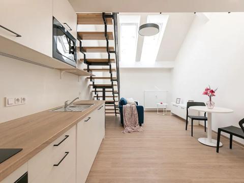 Pronájem bytu 1+kk, Brno, Poštovská, 43 m2