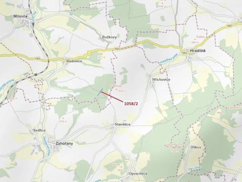 Dražba lesa, Milavče, 5152 m2