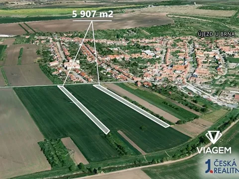 Prodej pole, Újezd u Brna, 5907 m2