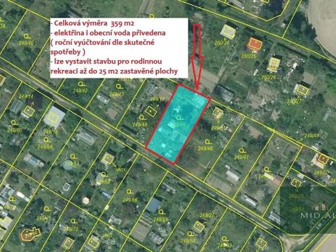 Prodej zahrady, Plzeň, Sluneční, 359 m2