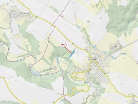 Dražba lesa, Žďárec, 4395 m2