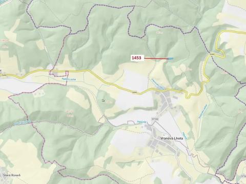 Dražba lesa, Vranová Lhota, 3122 m2