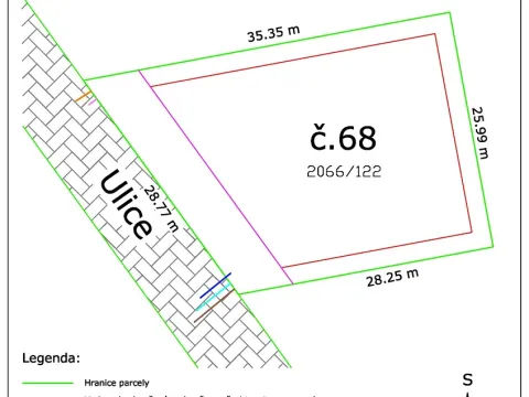 Prodej pozemku pro bydlení, Odry, 792 m2