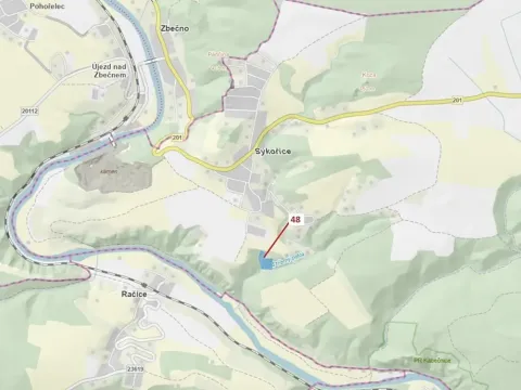 Dražba lesa, Sýkořice, 8962 m2