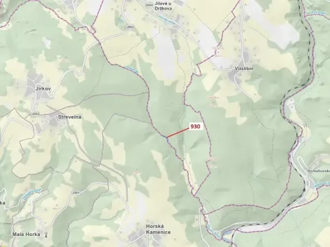 Dražba lesa, Jílové u Držkova, 967 m2