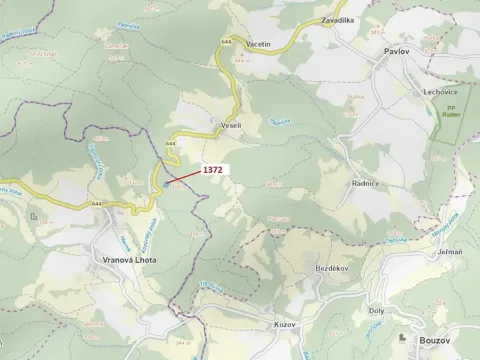 Dražba lesa, Vranová Lhota, 5978 m2