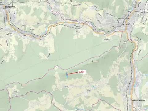 Dražba lesa, Velké Hamry, 6125 m2