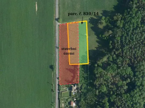 Prodej podílu pozemku pro bydlení, Zaječice, 1697 m2