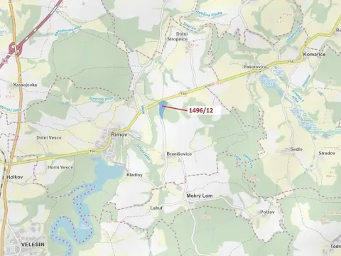 Dražba lesa, Římov, 52265 m2