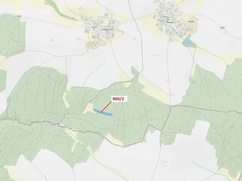 Dražba lesa, Psárov, 7607 m2