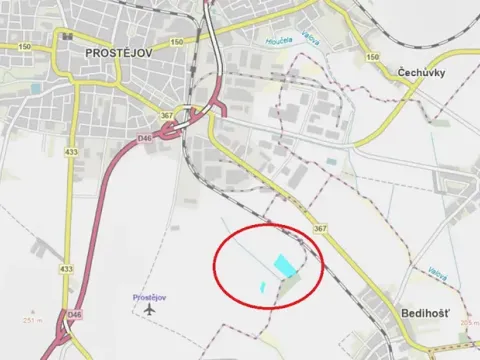 Prodej pole, Prostějov, 36814 m2