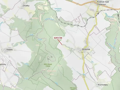 Dražba pozemku, Březník, 86 m2