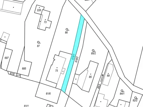 Dražba pozemku, Holín, 198 m2