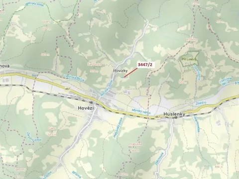 Dražba lesa, Hovězí, 550 m2