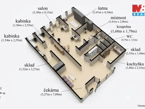 Prodej obchodního prostoru, Chomutov, Palackého, 159 m2