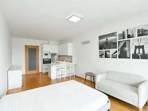 Pronájem bytu 1+kk, Praha - Řeporyje, Kakosova, 42 m2