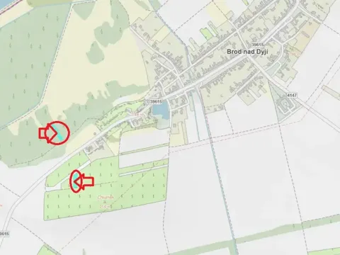 Prodej podílu sadu/vinice, Brod nad Dyjí, 2061 m2