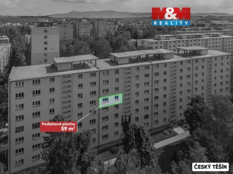 Prodej bytu 2+1, Český Těšín, Slezská, 59 m2