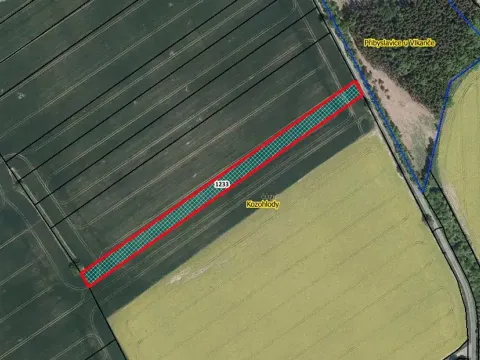 Prodej podílu pole, Vlkaneč, 3600 m2