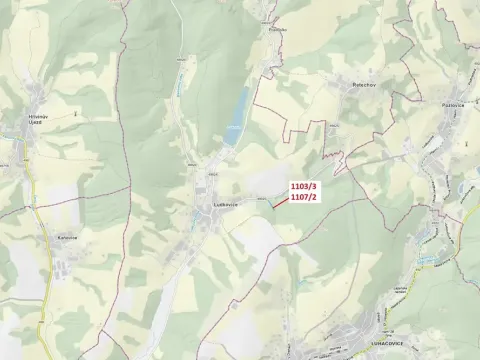 Dražba lesa, Ludkovice, 3392 m2