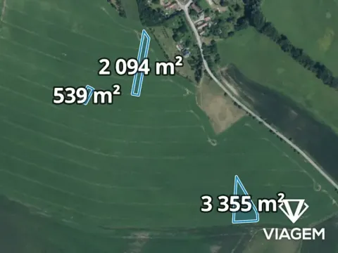 Prodej podílu pole, Smidary, 2029 m2