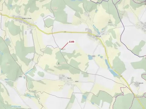 Dražba lesa, Volfířov, 557 m2