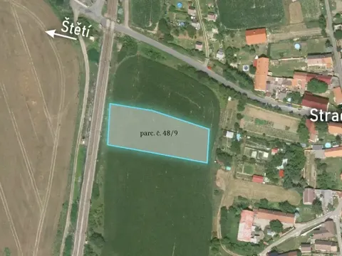 Prodej podílu zahrady, Štětí, 1000 m2