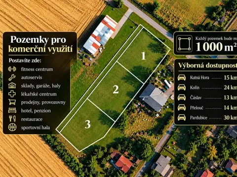Prodej komerčního pozemku, Horka I, 1000 m2