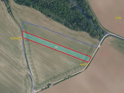 Prodej podílu pole, Kokořín, 1083 m2